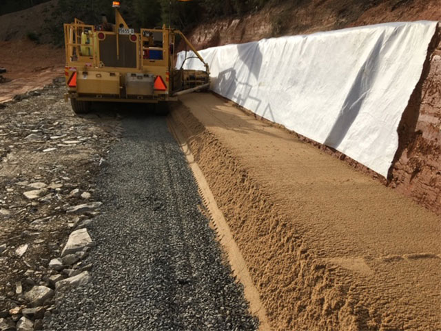 placing 20mm over wall